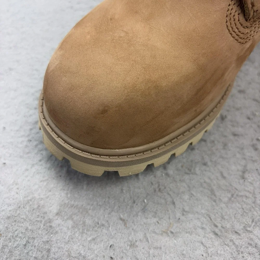 Timberland Boots Boys Size 5 Brown Nubuck Leather Waterproof Winter A11C4